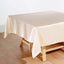 Satin 72"x72" Table Overlay Square Tablecloth Beige - Smooth Finish Table Cover - Linen Luxes