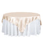 Satin 72"x72" Table Overlay Square Tablecloth Beige - Smooth Finish Table Cover - Linen Luxes