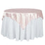 Satin 72"x72" Table Overlay Square Tablecloth Blush - Smooth Finish Table Cover - Linen Luxes