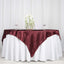 Satin 72"x72" Table Overlay Square Tablecloth Burgundy - Smooth Finish Table Cover - Linen Luxes