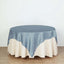 Satin 72"x72" Table Overlay Square Tablecloth Dusty Blue - Smooth Finish Table Cover - Linen Luxes