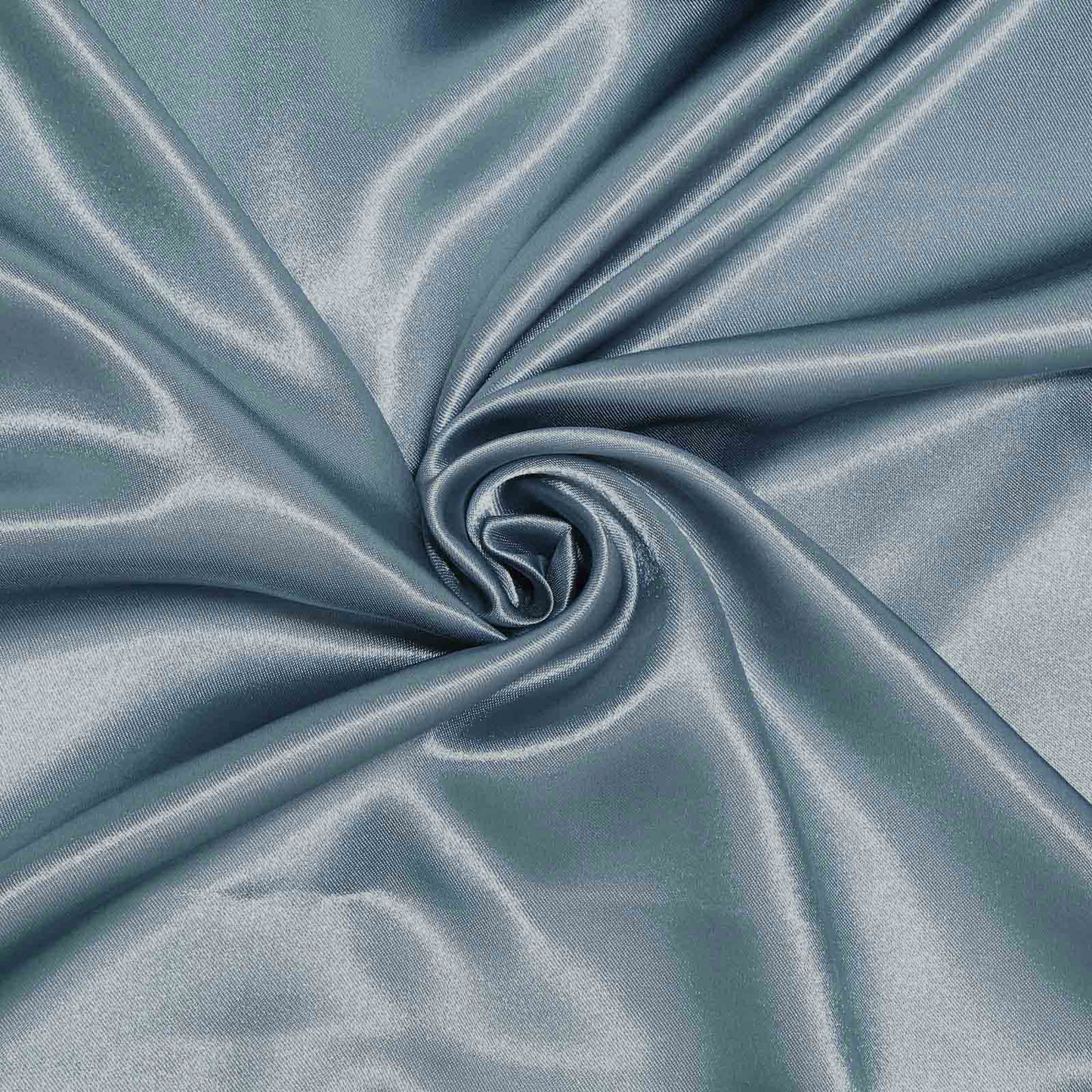 Satin 72"x72" Table Overlay Square Tablecloth Dusty Blue - Smooth Finish Table Cover - Linen Luxes