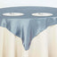 Satin 72"x72" Table Overlay Square Tablecloth Dusty Blue - Smooth Finish Table Cover - Linen Luxes