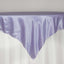 Satin 72"x72" Table Overlay Square Tablecloth Lavender Lilac - Smooth Finish Table Cover - Linen Luxes