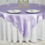 Satin 72"x72" Table Overlay Square Tablecloth Lavender Lilac - Smooth Finish Table Cover - Linen Luxes