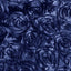 Satin 72"x72" Table Overlay Square Tablecloth Navy Blue - 3D Rosette Table Cover - Linen Luxes