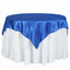 Satin 72"x72" Table Overlay Square Tablecloth Royal Blue - Smooth Finish Table Cover - Linen Luxes