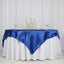 Satin 72"x72" Table Overlay Square Tablecloth Royal Blue - Smooth Finish Table Cover - Linen Luxes