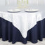 Satin 72"x72" Table Overlay Square Tablecloth White - Smooth Finish for Luxurious Events - Linen Luxes