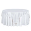 Satin 72"x72" Table Overlay Square Tablecloth White - Smooth Finish for Luxurious Events - Linen Luxes