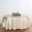 Satin 90" Round Tablecloth Beige - Smooth and Lustrous Table Cover - Linen Luxes
