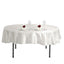 Satin 90" Round Tablecloth Ivory - Smooth and Lustrous Table Cover - Linen Luxes