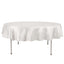 Satin 90" Round Tablecloth Ivory - Smooth and Lustrous Table Cover - Linen Luxes