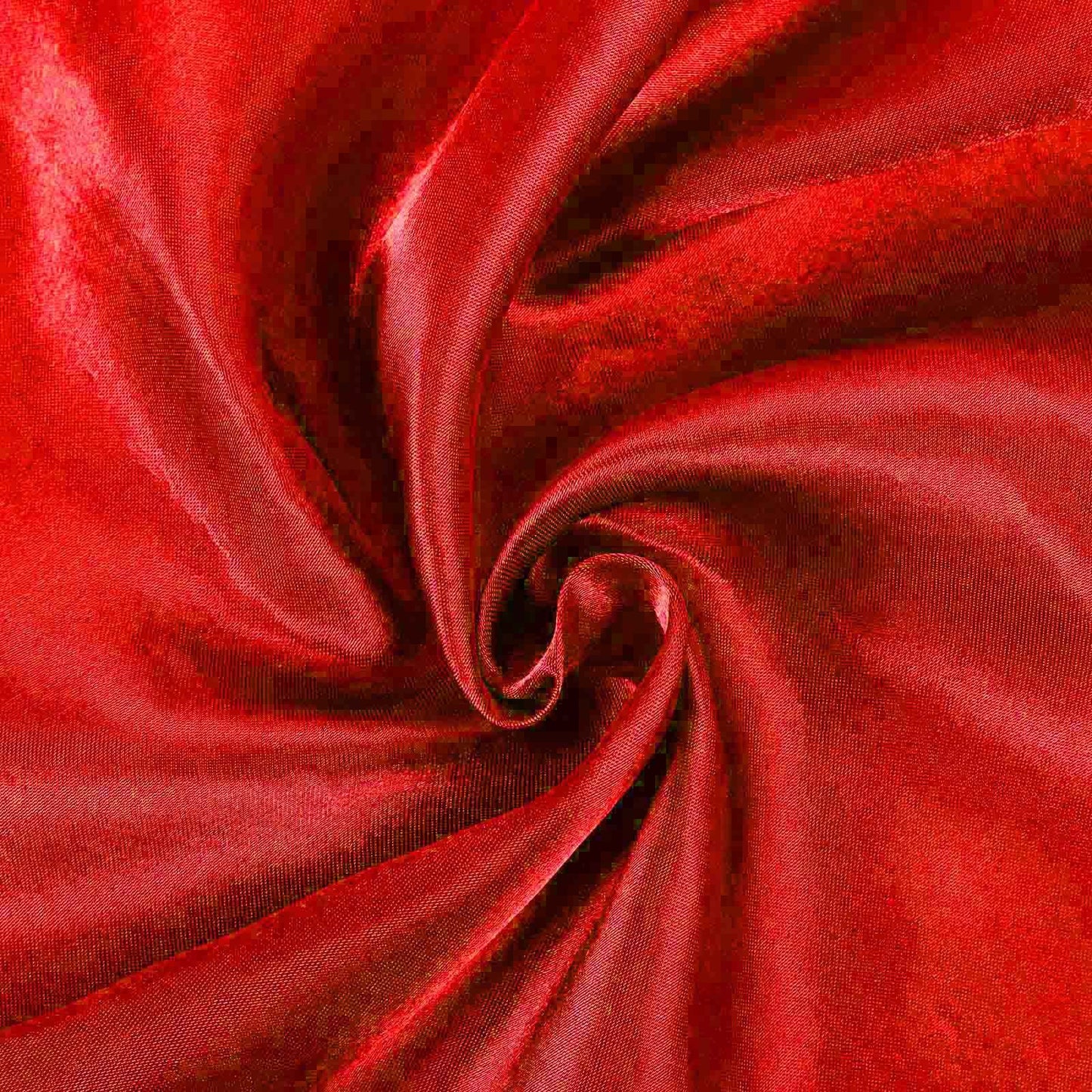 Satin 90" Round Tablecloth Red - Smooth and Lustrous Table Cover - Linen Luxes