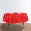 Satin 90" Round Tablecloth Red - Smooth and Lustrous Table Cover - Linen Luxes