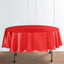 Satin 90" Round Tablecloth Red - Smooth and Lustrous Table Cover - Linen Luxes
