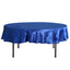 Satin 90" Round Tablecloth Royal Blue - Smooth and Lustrous Table Cover - Linen Luxes