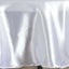 Satin 90" Round Tablecloth White - Smooth and Lustrous Table Cover for Weddings & Events - Linen Luxes