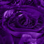 Satin 90"x132" Rectangle Tablecloth Purple - Grandiose 3D Rosette Seamless Table Cover - Linen Luxes