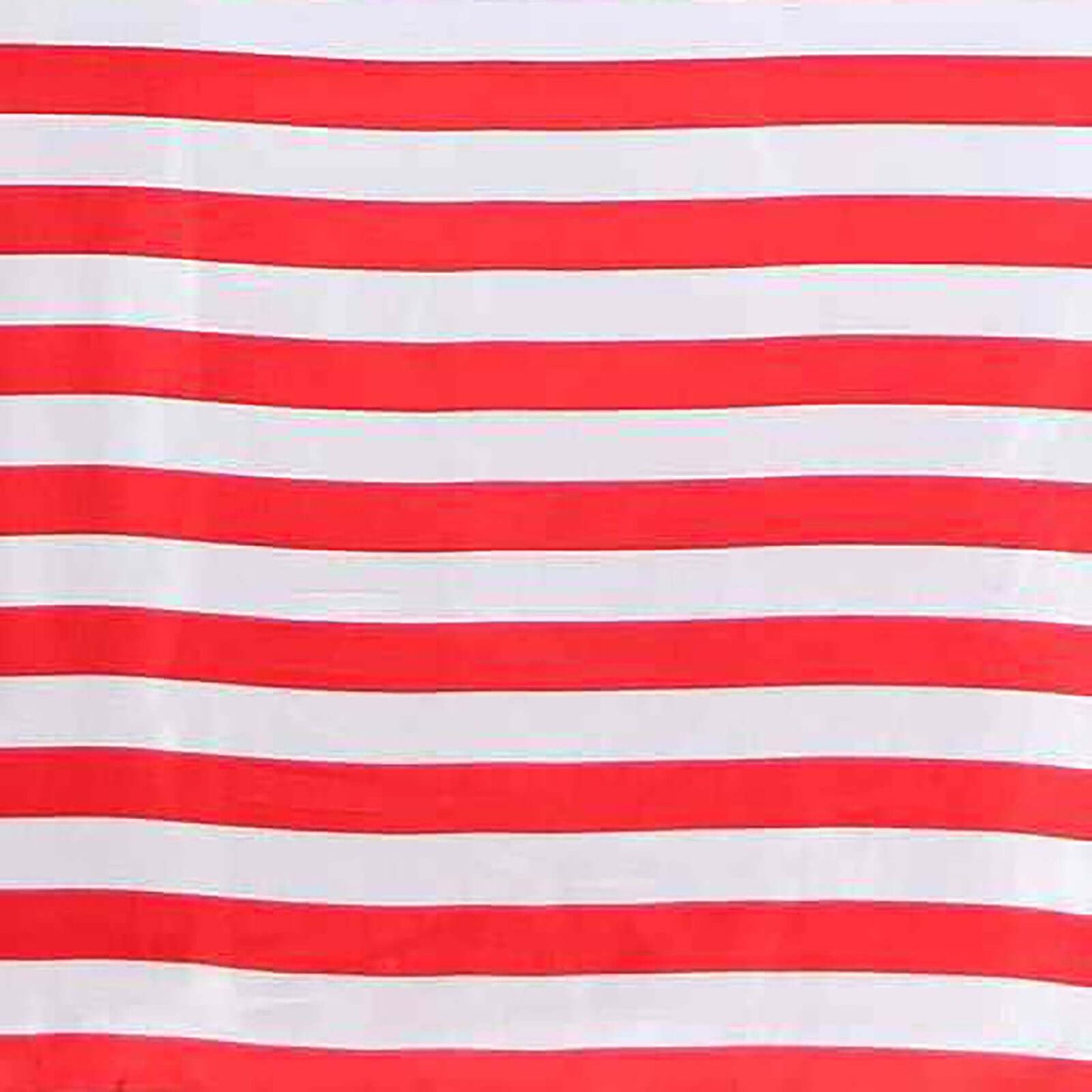 Satin 90"x132" Rectangle Tablecloth Red/White - Stripe Design with Seamless Silky Smooth Finish Table Cover - Linen Luxes