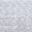 Satin 90"x156" Rectangle Tablecloth White - Grandiose 3D Rosette Design with Seamless Finish for Sophisticated Celebrations - Linen Luxes