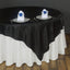 Satin 90"x90" Table Overlay Square Tablecloth Black - Smooth Finish Table Topper - Linen Luxes