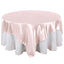 Satin 90"x90" Table Overlay Square Tablecloth Blush - Smooth Finish Table Topper - Linen Luxes