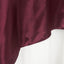Satin 90"x90" Table Overlay Square Tablecloth Burgundy - Smooth Finish Table Topper - Linen Luxes