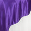 Satin 90"x90" Table Overlay Square Tablecloth Purple - Smooth Finish Table Topper - Linen Luxes