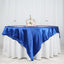 Satin 90"x90" Table Overlay Square Tablecloth Royal Blue - Smooth Finish Table Topper - Linen Luxes