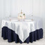 Satin 90"x90" Table Overlay Square Tablecloth White - Smooth Finish for Luxurious Events - Linen Luxes