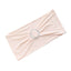 5 Pack Stretch Spandex Chair Sashes Blush - Reusable Chair Bands with Silver Diamond Ring Slide Buckle 5"x14"