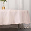 Premium Polyester 90" Round Tablecloth Blush - Stain and Wrinkle-Resistant Design with 220GSM Thickness Table Cover