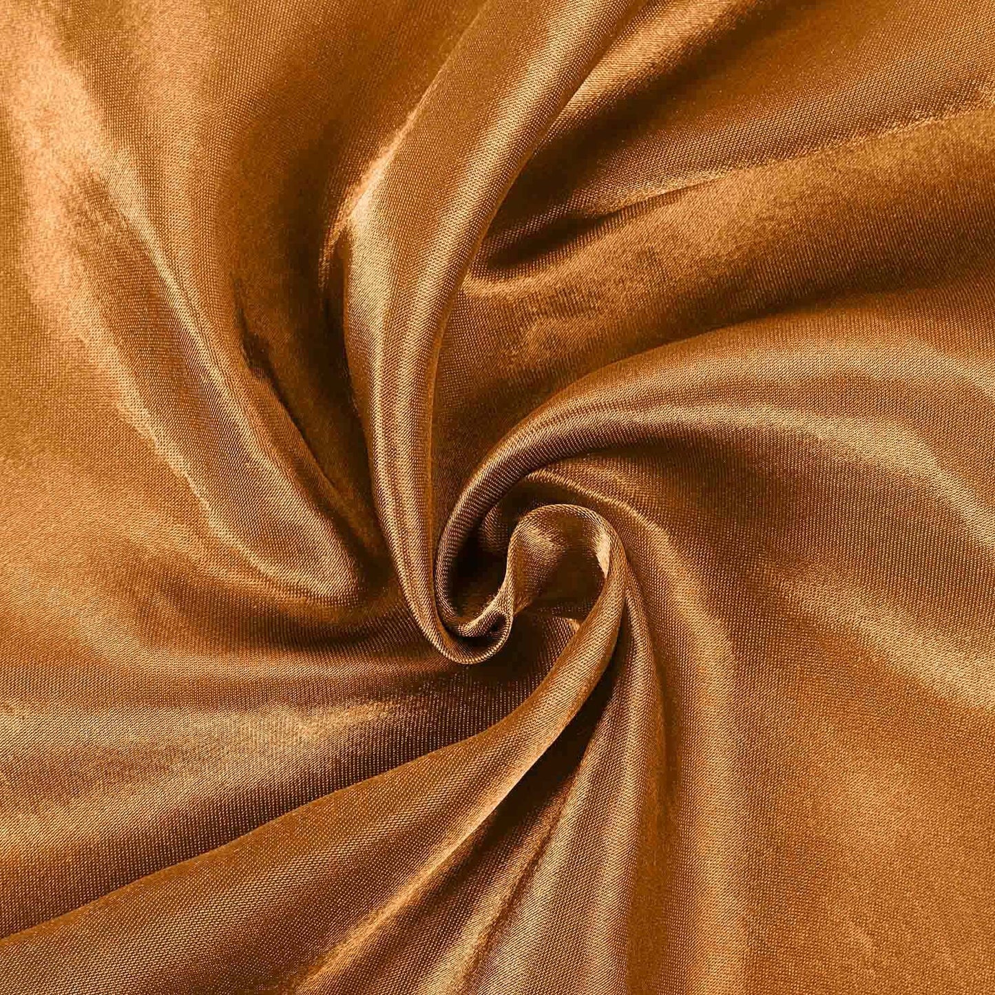 Satin Chair Cover Self - Tie Universal Design Gold - Durable Slip - On Cover for Folding, Dining, Banquet & Standard Chairs - Linen Luxes