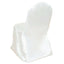 Satin Chair Covers for Banquet Chairs Ivory with Glossy Finish - Reusable Slipcovers - Linen Luxes