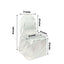 Satin Chair Covers for Banquet Chairs Ivory with Glossy Finish - Reusable Slipcovers - Linen Luxes