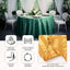 Satin Striped 120" Round Tablecloth Champagne - Silky Smooth Seamless Table Cover