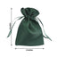 12 Pack 4"x6" Hunter Emerald Green Satin Wedding Party Favor Bags, Drawstring Pouch Gift Bags