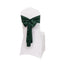5 Pack Lamour Satin 6"x106" Chair Sashes Hunter Emerald Green - Stylish Reusable Decorative Bows