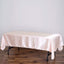 Satin Rectangular 60"x102" Tablecloth Blush - Smooth and Lustrous Table Cover - Linen Luxes