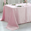 Satin Rectangular 60"x102" Tablecloth Blush - Smooth and Lustrous Table Cover - Linen Luxes