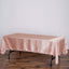 Satin Rectangular 60"x102" Tablecloth Dusty Rose - Smooth and Lustrous Table Cover - Linen Luxes