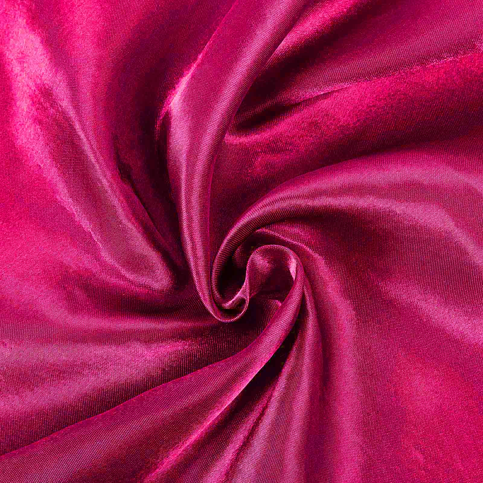 Satin Rectangular 60"x102" Tablecloth Fuchsia - Smooth and Lustrous Table Cover - Linen Luxes