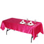 Satin Rectangular 60"x102" Tablecloth Fuchsia - Smooth and Lustrous Table Cover - Linen Luxes