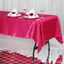 Satin Rectangular 60"x102" Tablecloth Fuchsia - Smooth and Lustrous Table Cover - Linen Luxes