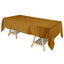 Satin Rectangular 60"x102" Tablecloth Gold - Smooth and Lustrous Finish for Weddings and Parties - Linen Luxes