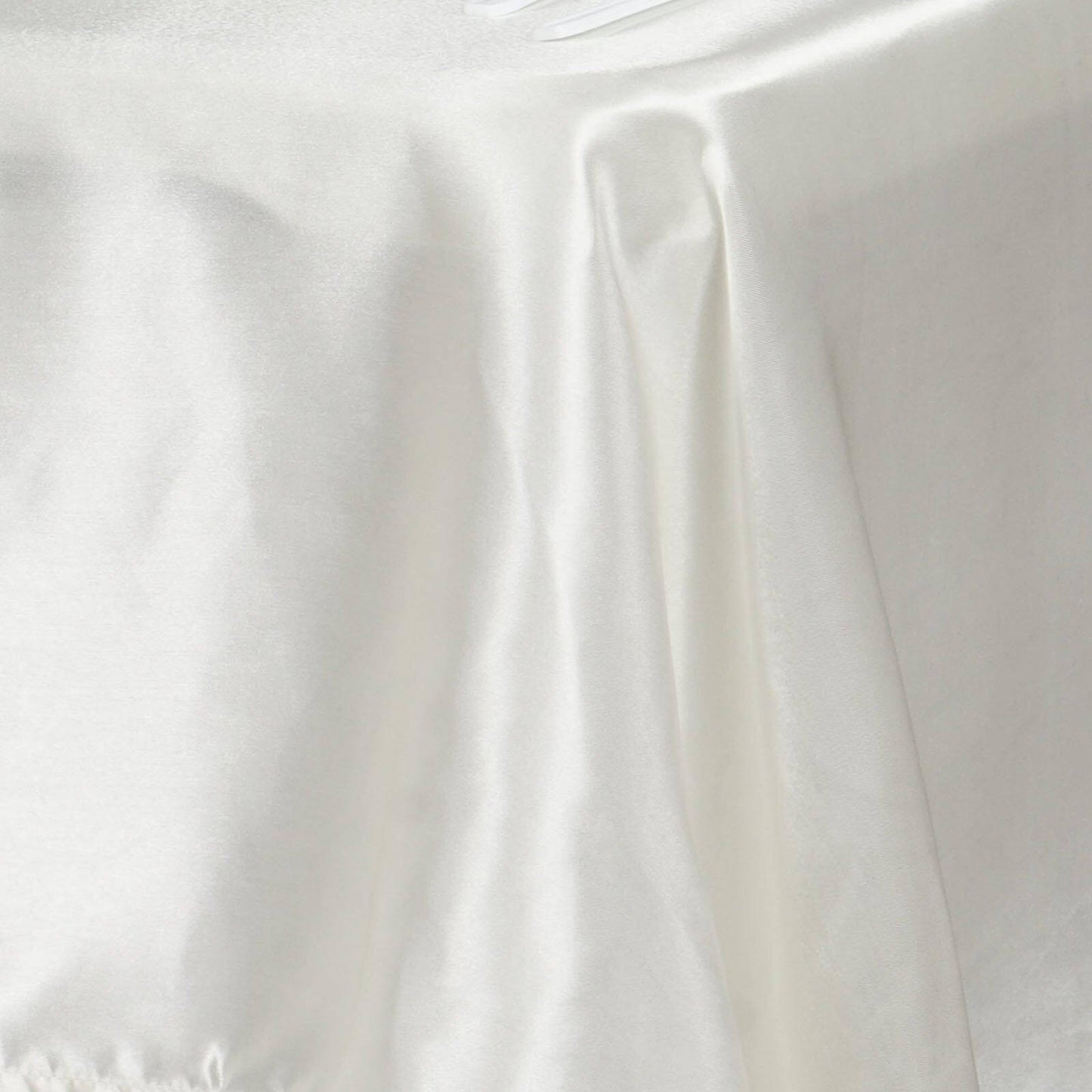 Satin Rectangular 60"x102" Tablecloth Ivory - Smooth and Lustrous Table Cover - Linen Luxes