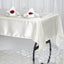 Satin Rectangular 60"x102" Tablecloth Ivory - Smooth and Lustrous Table Cover - Linen Luxes