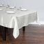 Satin Rectangular 60"x102" Tablecloth Ivory - Smooth and Lustrous Table Cover - Linen Luxes