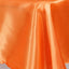 Satin Rectangular 60"x102" Tablecloth Orange - Smooth and Lustrous Table Cover - Linen Luxes